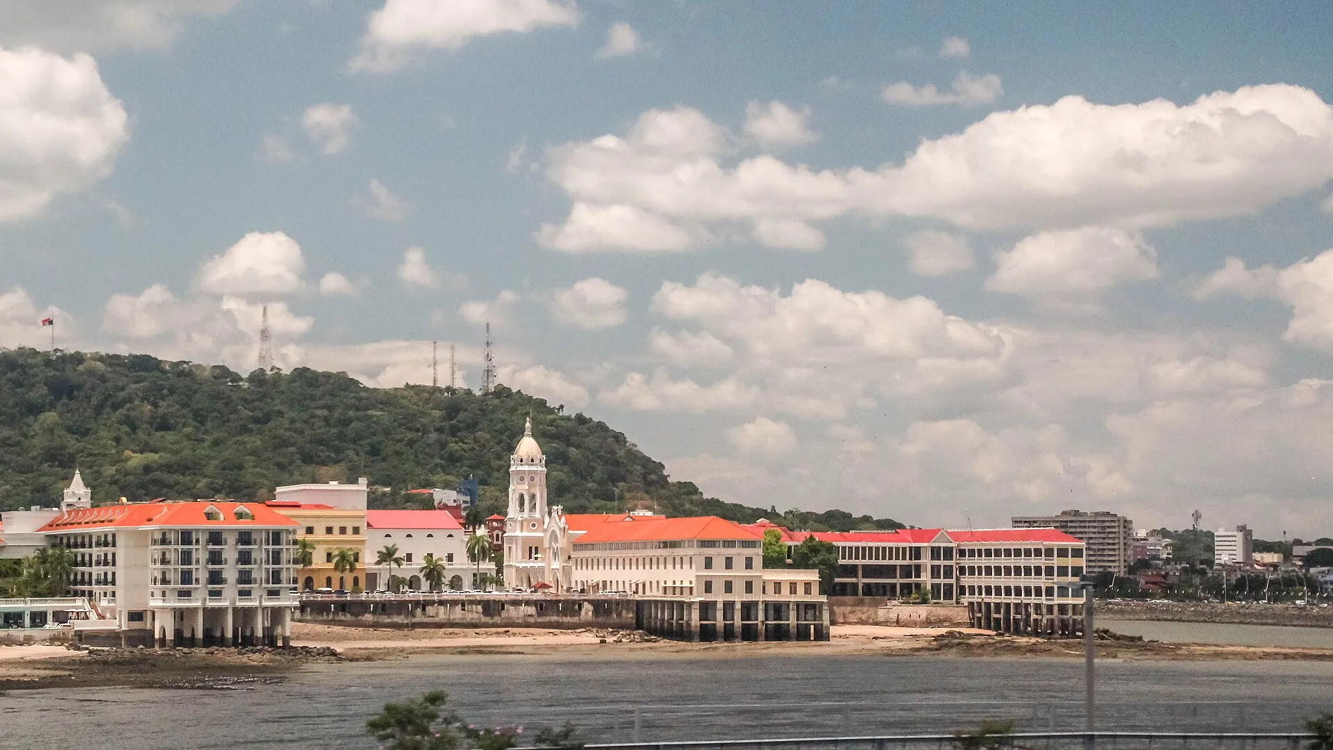 Colonial streetscape in Casco Viejo, Panama City