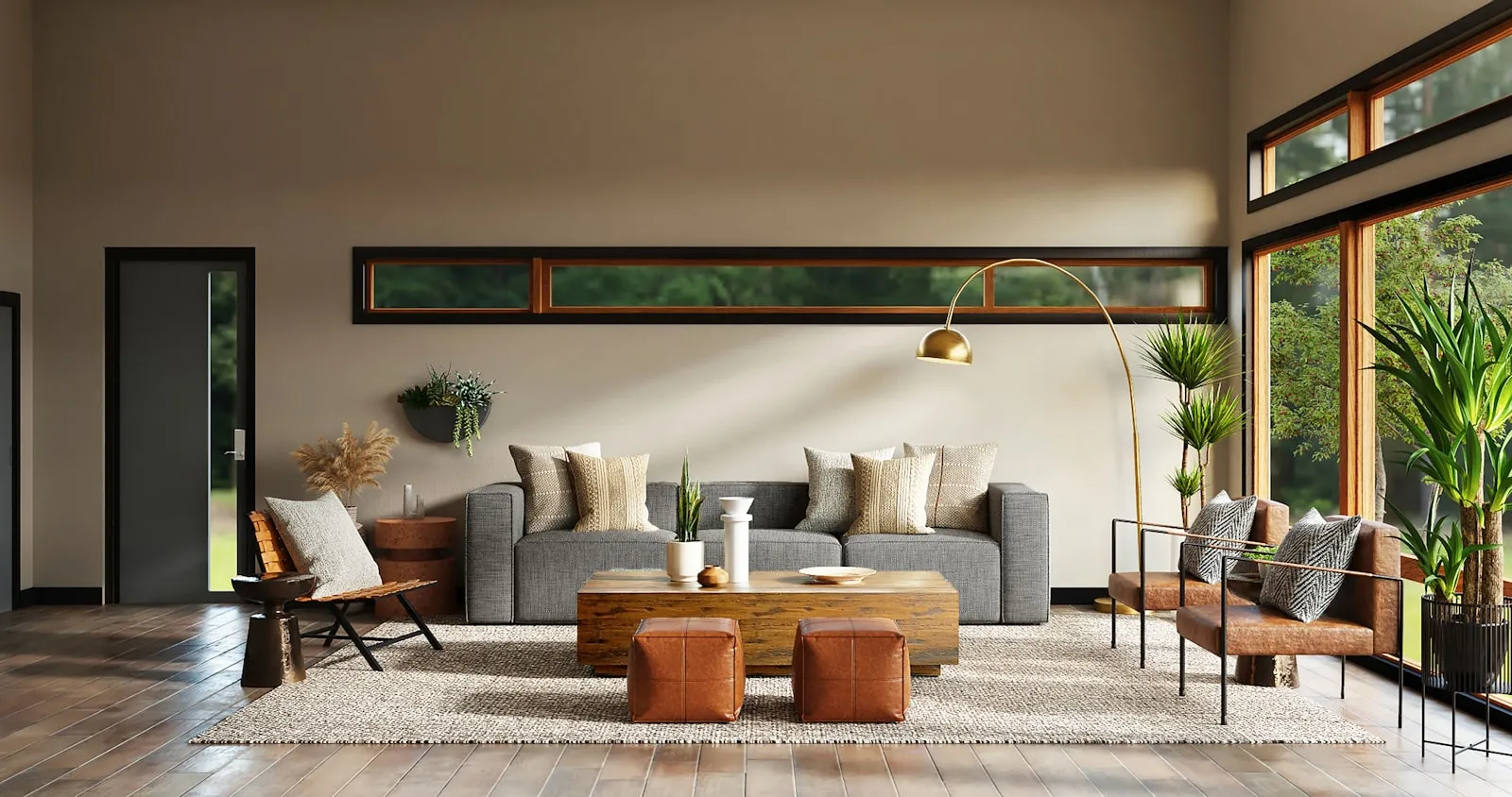 A sunlit room ready to live in