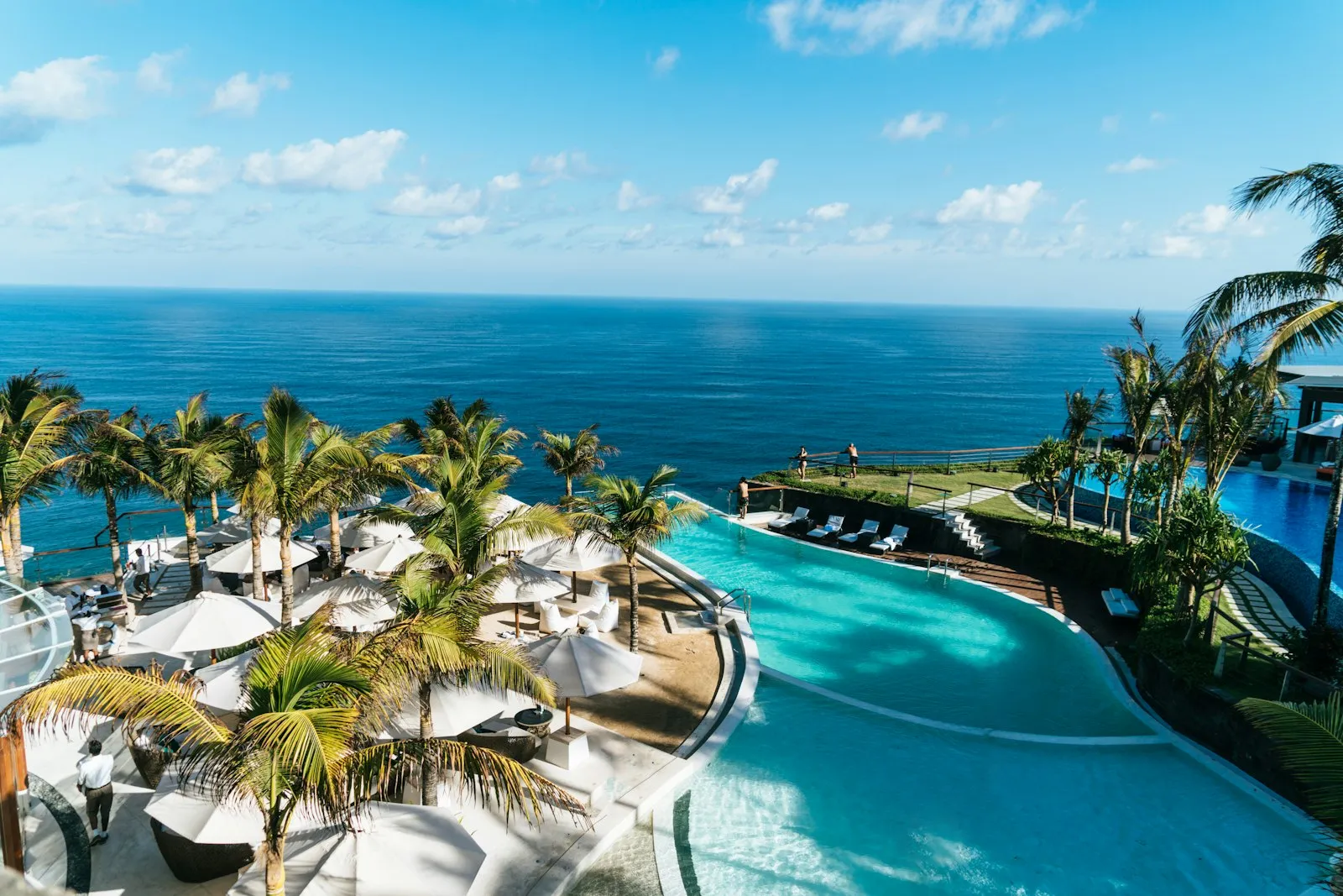 Pool beside the sea